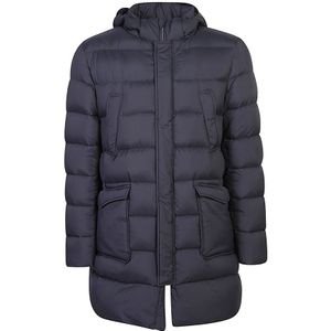 Herno, Heren, Mantels, Blauw, Maat: L Polyamide,