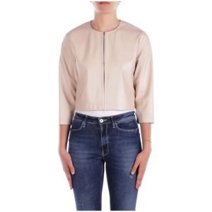 Liu Jo, Dames, Jassen, Beige, Maat: M Poliester,