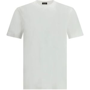 Zegna, Heren, Tops, Wit, Maat: M Katoen,