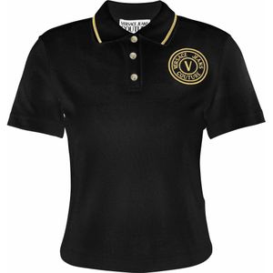 Versace Jeans Couture, Dames, Tops, Zwart, Maat: L