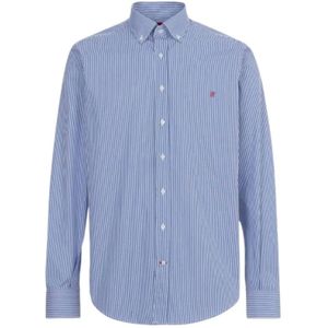 Carolina Herrera, Heren, Overhemden, Blauw, Maat: S Katoen,