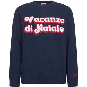 MC2 Saint Barth, Heren, Truien, Blauw, Maat: S Wol,