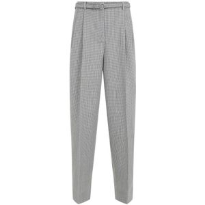 Jil Sander, Dames, Broeken, Grijs, Maat: S Wol,