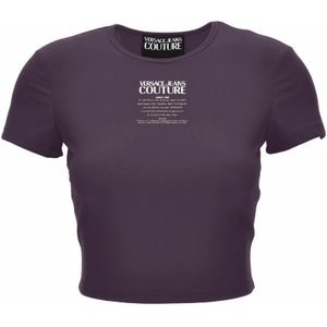 Versace Jeans Couture, Dames, Tops, Paars, Maat: XS