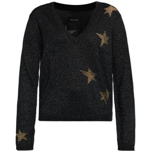 Zadig & Voltaire, Dames, Truien, Zwart, Maat: XS Wol,