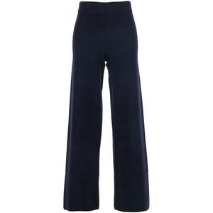 Max Mara Studio, Dames, Broeken, Blauw, Maat: S