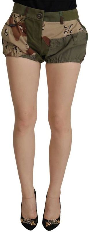 Dolce Gabbana - Katoenen Shorts - Groen - Voor Vrouwen
