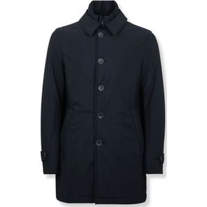 Herno, Heren, Mantels, Blauw, Maat: 5XL Polyamide,