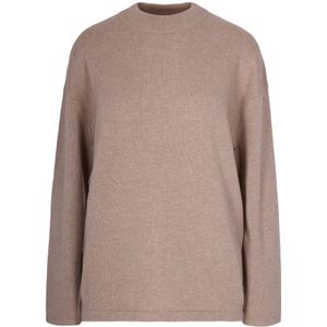 Max Mara Studio, Dames, Truien, Beige, Maat: S Wol,