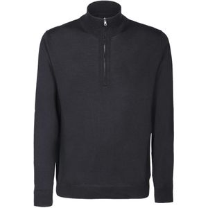 Zanone, Heren, Truien, Zwart, Maat: 2XL Wol,