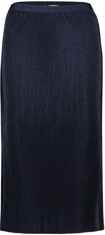 Betty & Co - Midi Rok met Plooi - Blauw