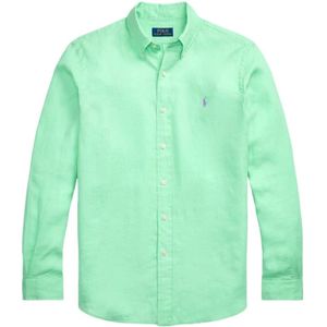 Polo Ralph Lauren - Overhemd - Turquoise - Linnen