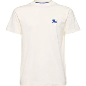 Burberry, Heren, Tops, Beige, Maat: L Katoen,