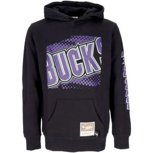 Mitchell & Ness, Heren, Sweatshirts & Hoodies, Zwart, Maat: S Katoen,