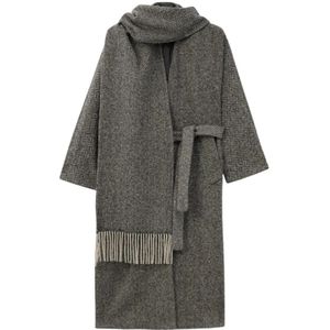 Weekend Max Mara, Dames, Mantels, Grijs, Maat: 3XS