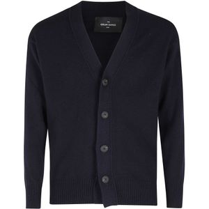 Gran Sasso, Heren, Truien, Blauw, Maat: M Wol,