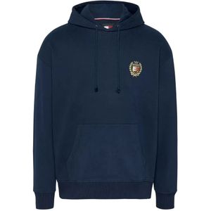 Tommy Jeans, Heren, Sweatshirts & Hoodies, Blauw, Maat: L Katoen,