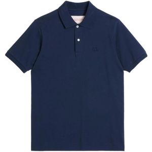 Valentino, Heren, Tops, Blauw, Maat: M Katoen,