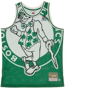 Mitchell & Ness, Heren, Tops, Groen, Maat: S Jersey,