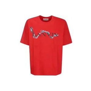 Lanvin T-Hemden , Red , Heren , Maat: L