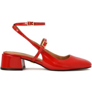 Kazar - Pumps - Rood - Leer - Slingback Snede