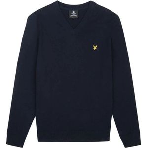 Lyle & Scott, Heren, Truien, Blauw, Maat: M Katoen,