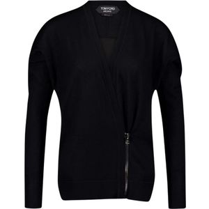 Tom Ford, Dames, Truien, Zwart, Maat: S Kasjmier,