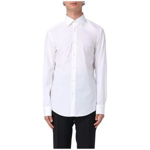 Hugo, Heren, Overhemden, Wit, Maat: L Leer,