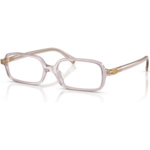 Miu Miu - Rechthoekige Bril - Paars - Acetaat - Lensbreedte 51 mm