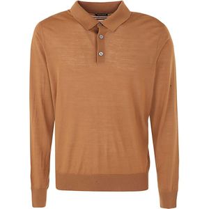 Ermenegildo Zegna, Heren, Tops, Bruin, Maat: L Wol,