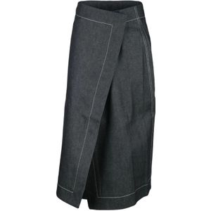 Sunnei, Dames, Rokken, Blauw, Maat: XS Denim,