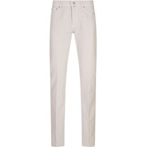 Kiton, Heren, Jeans, Wit, Maat: W40 Katoen,