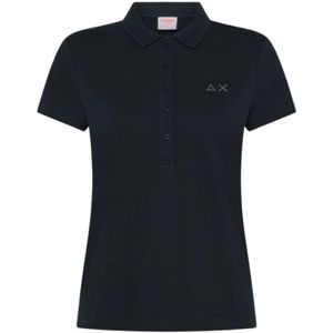 Sun68, Dames, Tops, Blauw, Maat: S