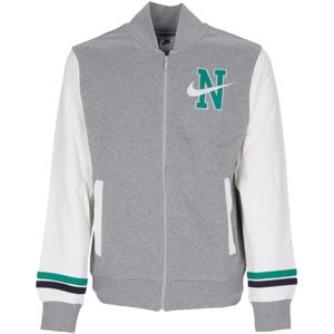 Nike, Heren, Jassen, Grijs, Maat: XL Fleece,
