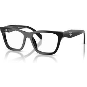 Prada - PR C10V - Optische Monturen - Zwart Transparant - Acetaat - Vlinder