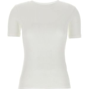 Loulou Studio, Dames, Tops, Wit, Maat: L Katoen,