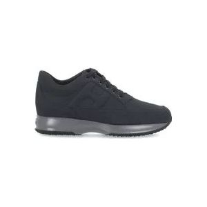 Hogan Blauwe Leren Sneakers voor Heren , Blue , Heren , Maat: 39 EU