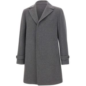 Tagliatore, Heren, Mantels, Grijs, Maat: M Kasjmier,