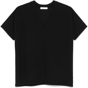 Zanone, Dames, Tops, Zwart, Maat: M