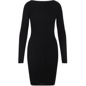 Rick Owens, Dames, Jurken, Zwart, Maat: S Wol,