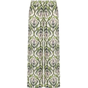 Weekend Max Mara, Dames, Broeken, Veelkleurig, Maat: XS Zijde,