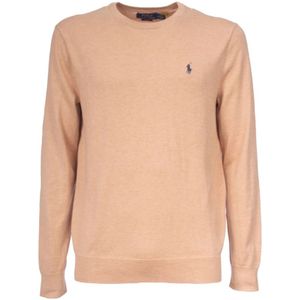 Polo Ralph Lauren, Heren, Truien, Beige, Maat: 2XL Katoen,