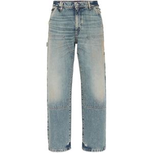 Philipp Plein, Heren, Jeans, Blauw, Maat: W32 Katoen,