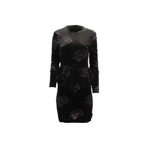 Ganni Polyester dresses , Black , Dames , Maat: XL