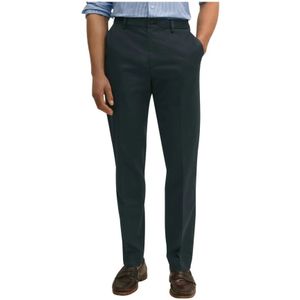 Brooks Brothers, Heren, Broeken, Blauw, Maat: W32 Katoen,