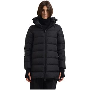 Herno, Dames, Jassen, Zwart, Maat: XS Nylon,