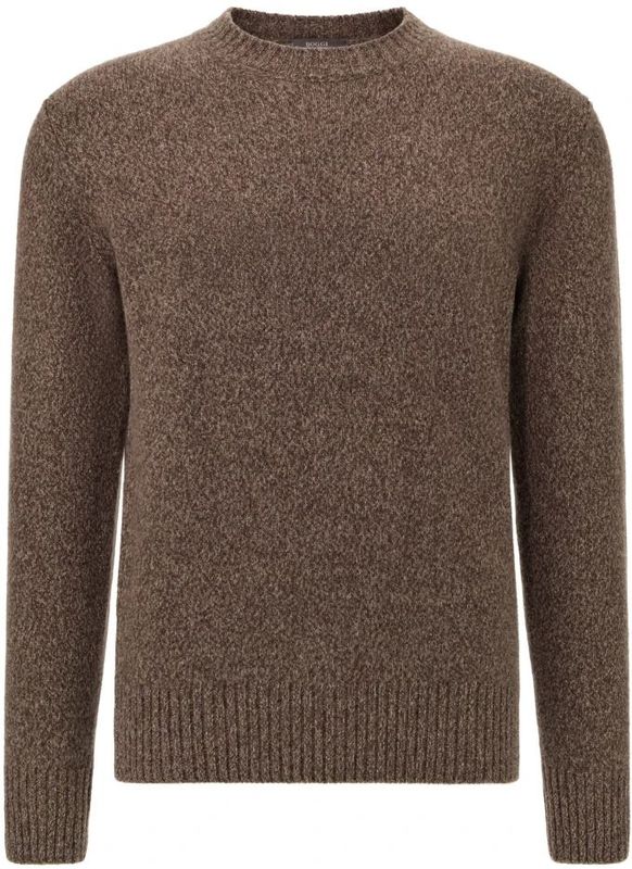 Boggi Milano, Heren, Truien, Bruin, Maat: S Wol,