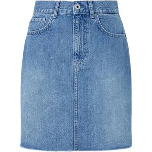 Pepe Jeans, Dames, Rokken, Blauw, Maat: S Denim,