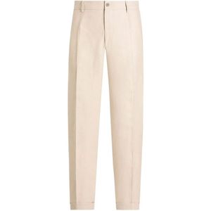 Dolce & Gabbana - Broeken - Beige - 100% Linnen