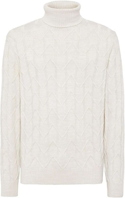 Boggi Milano, Heren, Truien, Wit, Maat: L Wol,